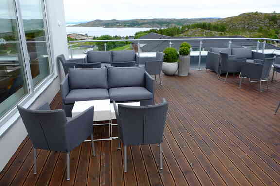Terrasse AR brun rillet